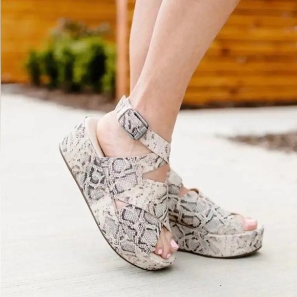 Matisse Runaway Platform Sandals | Women’s Size 7 Snakeskin Platforms - Picture 3 of 11